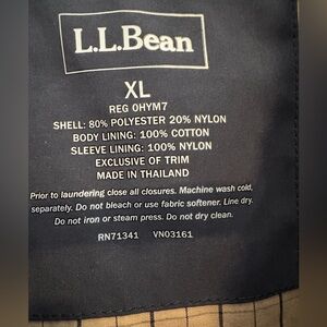 LL Bean mean coat